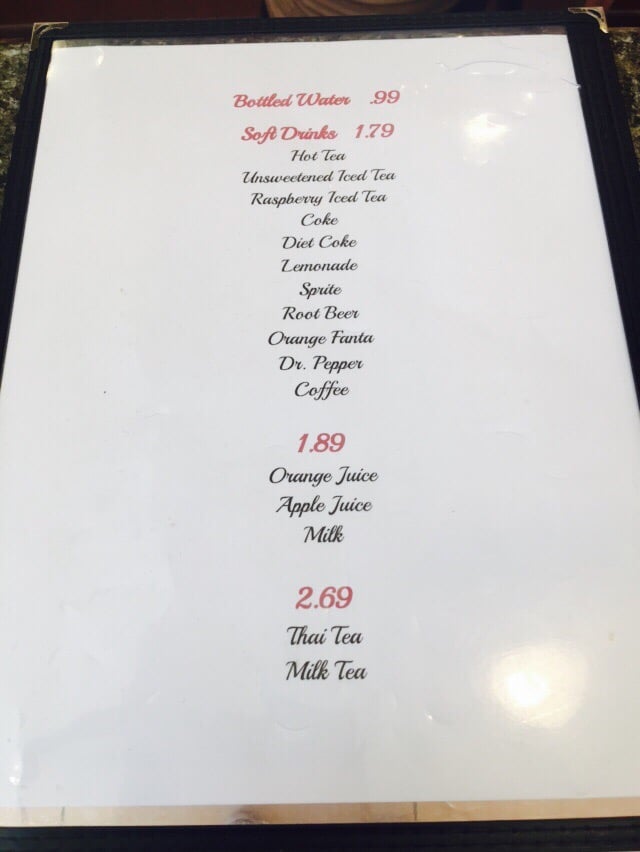 Menu Asia Seafood Buffet